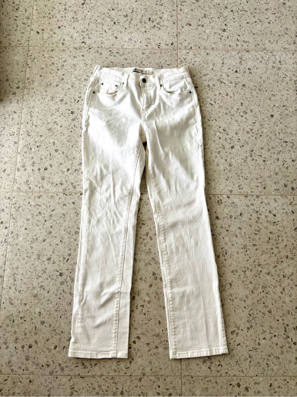 Levi's White Straight-Leg Women's Jeans